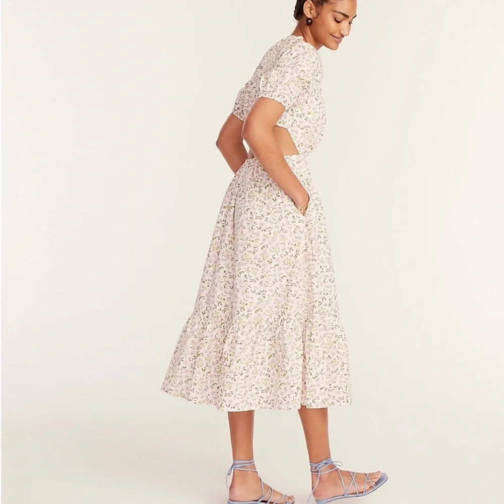 JCREW SIDE- CUTOUT DRESS SZ 6 NWT - Picture 3 of 6